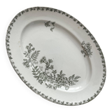 Oval ironstone dish "Denise" Saint Amand