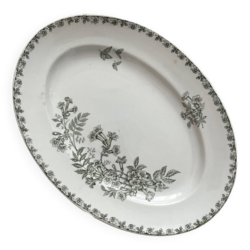 Oval ironstone dish "Denise" Saint Amand