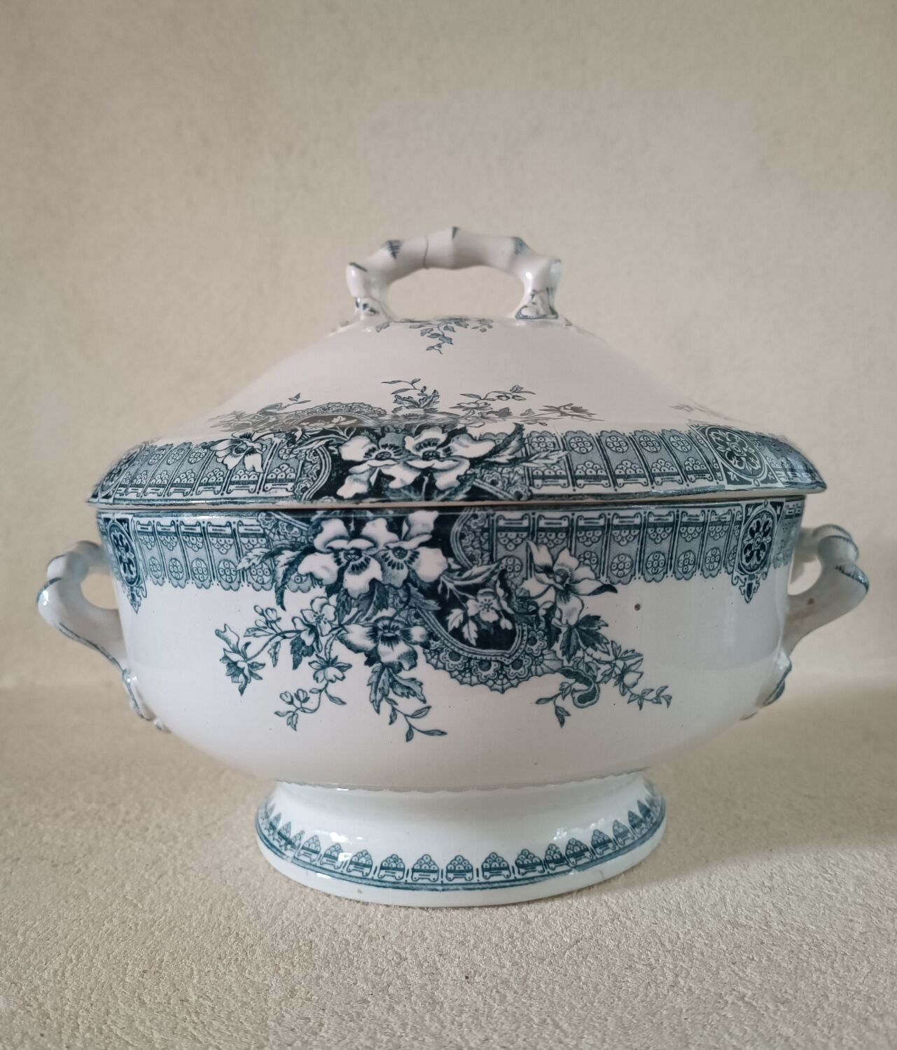 Iron earth tureen Longwy