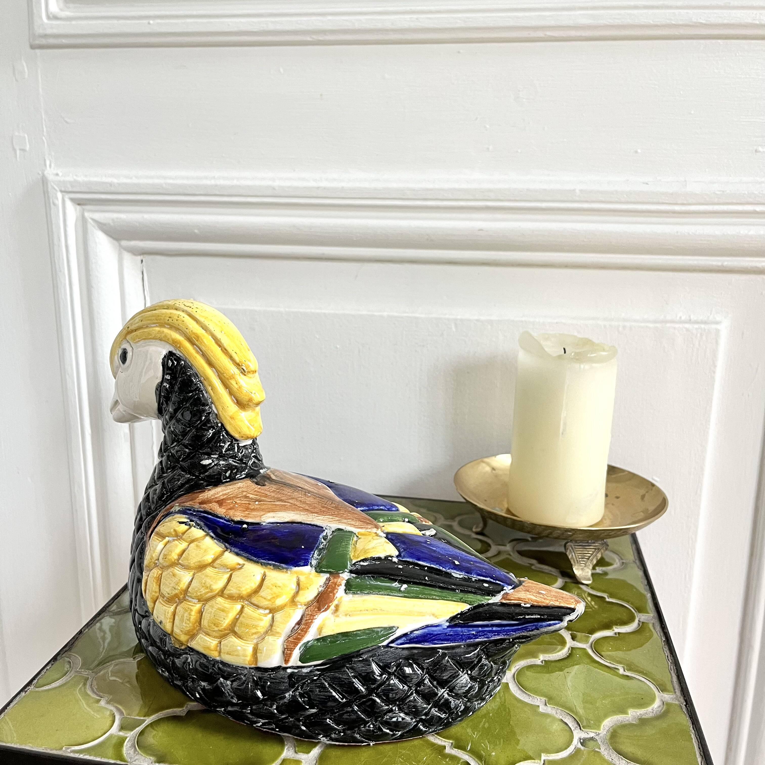 Vintage ceramic duck