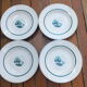 4 vintage hollow plates Sarreguemines Arlette service