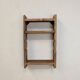 Modular shelf in raw wood with a vintage patina