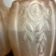 Art Deco pressed molded glass vases (X2)