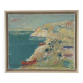 Huile sur toile de matilda ulmu 1917-2007.