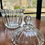 Glass sugar box or candy box