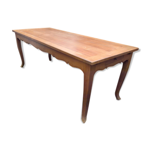 Table Louis XV en merisier