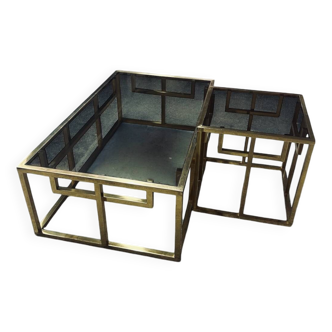 Jean Lefevre brass and glass tables