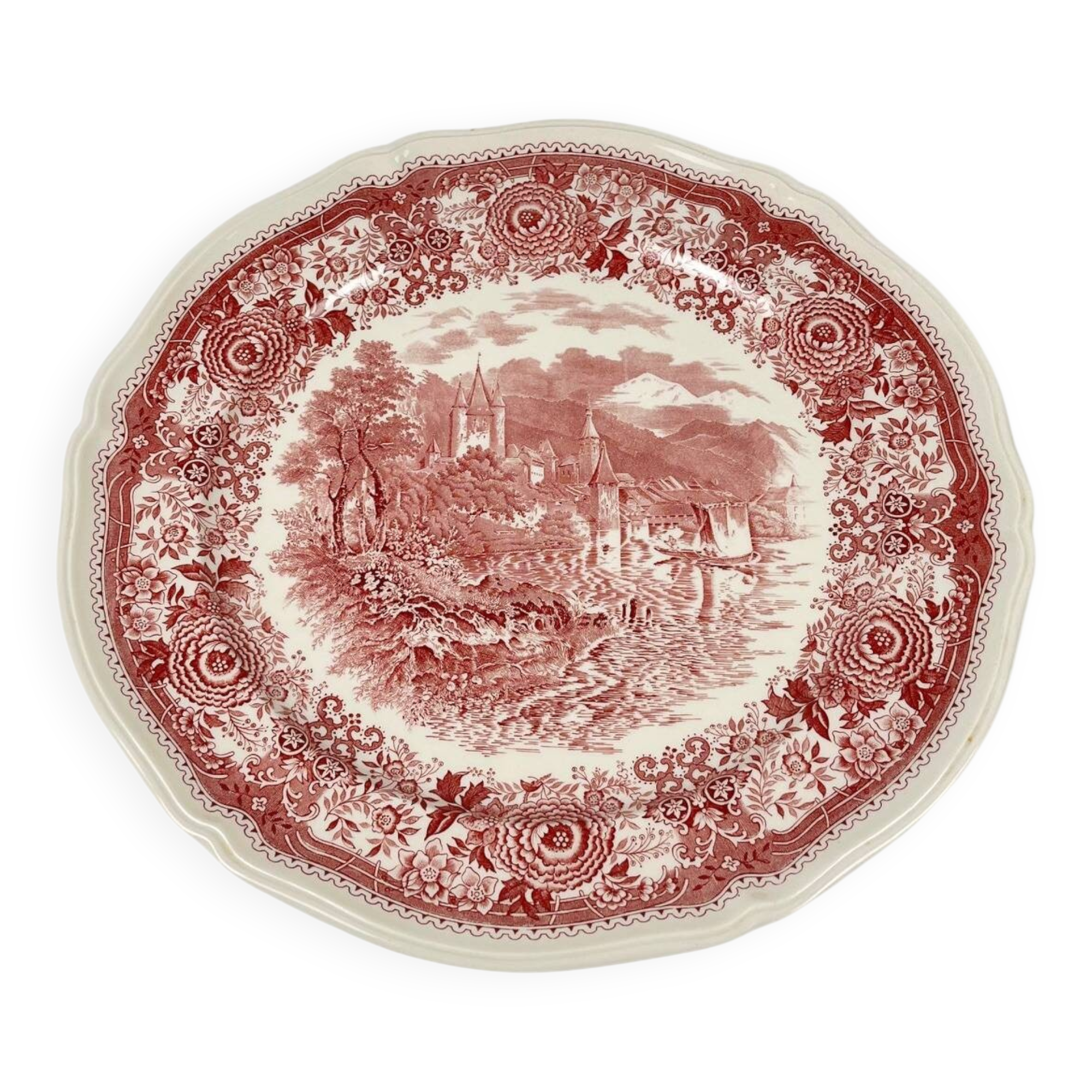 Round plate "Burgenland" red, Villeroy & Boch