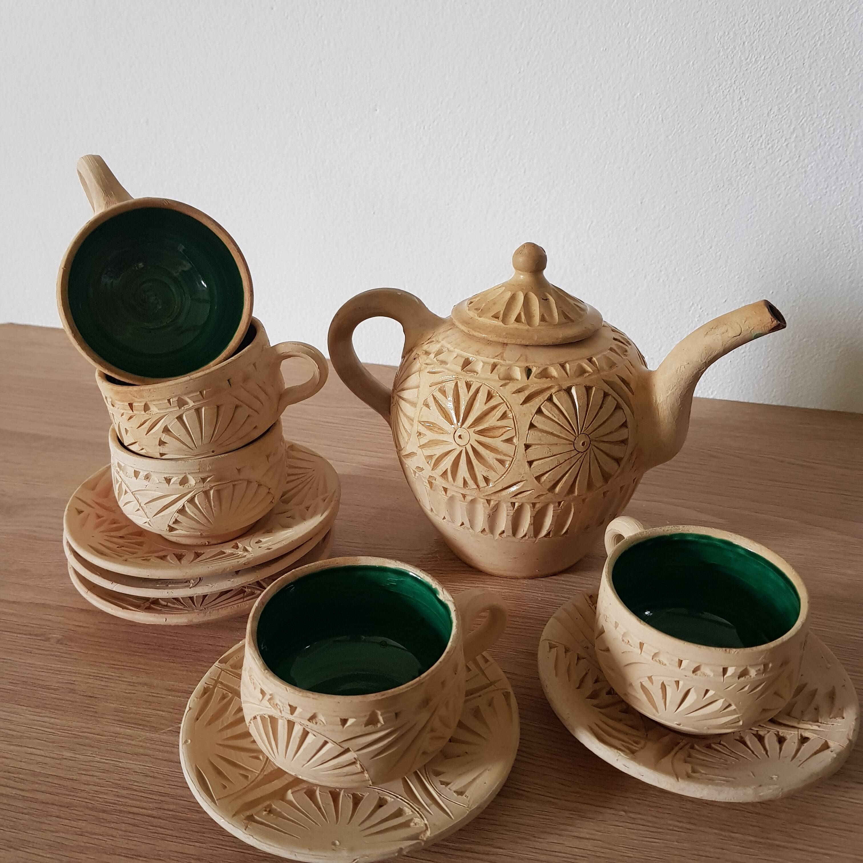 Terracotta tea service