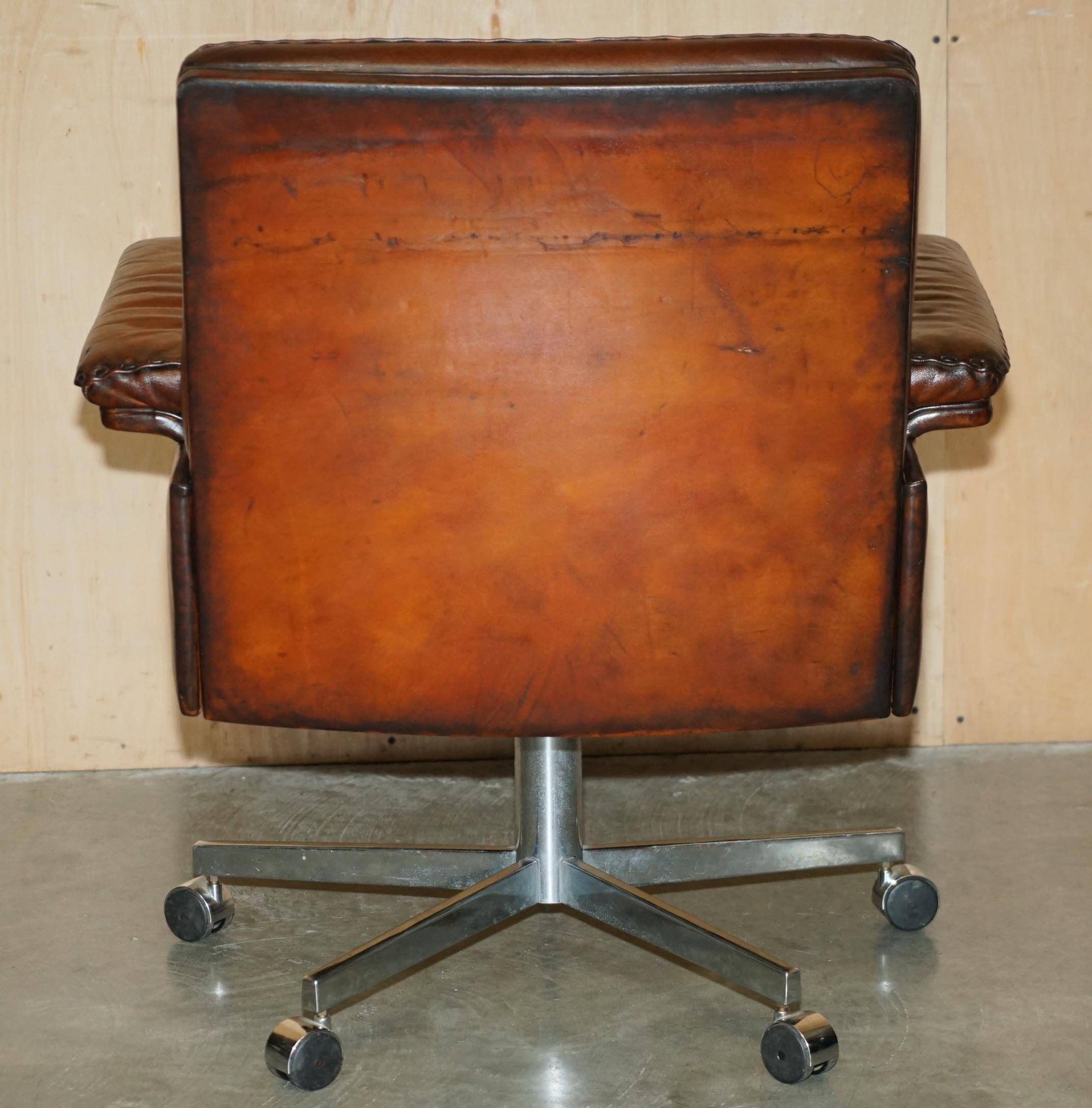 De Sede DS35 executive chair vintage leather Mid-Century Modern style