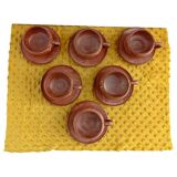 6 Vallauris cups and saucers