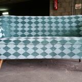 Canapé sofa "Arc" club organique rein années 50-60