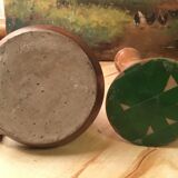 Vintage sandstone candlesticks