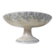 Iron earth plate on foot compote bowl Boulenger Choisy le Roi