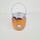 Vintage Wooden Barrel Ice Bucket with Ceramic Interior, 1960s