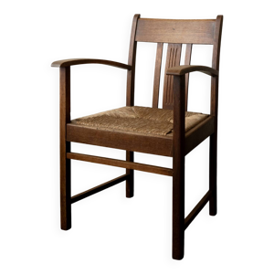 Fauteuil en chêne et