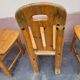 6 pine chairs