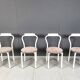 Set of 4 calligaris dining chairs, 1980s