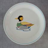 Set of 8 flat plates Ceraminter, Italy