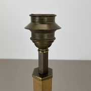 lampe de table Art déco unique en laiton et bois, Allemagne années 1930