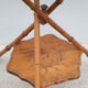 Table pedestal table wood, pedestal table wood imitation bamboo