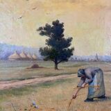 Tableau, huile sur toile Paul Emile Felix Raissiguier, XIXème siècle