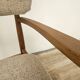 Swedish armchair in wood and fabric