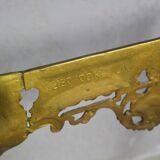 Italian Vintage Brass Coffee Table With Marble by Orsenigo, 1960s