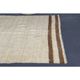Vintage Turkish Hand-Knotted Wool Cotton Beige Kilim Area Rug 131x168