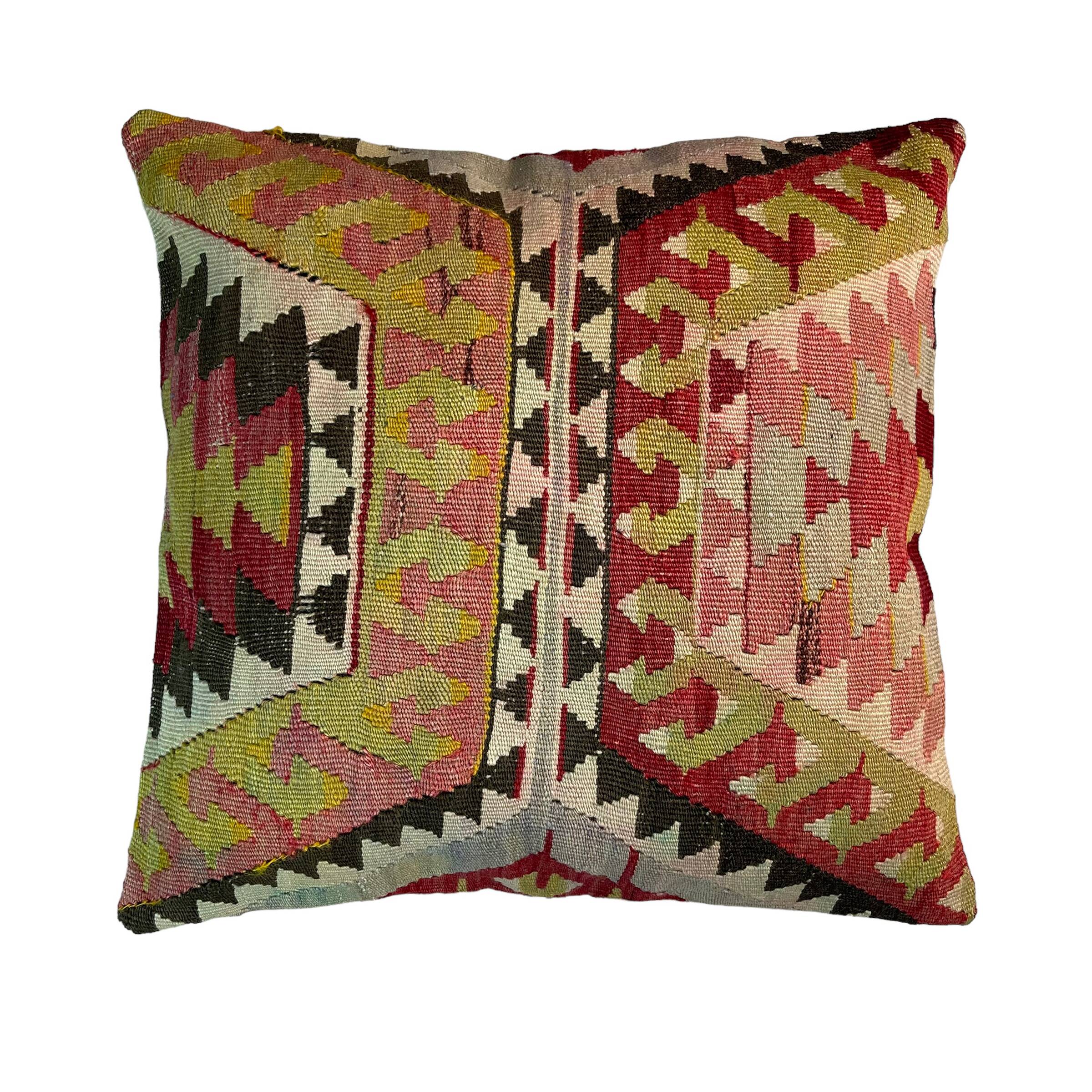 Housse de coussin Kilim turc vintage, 45 x 45 cm