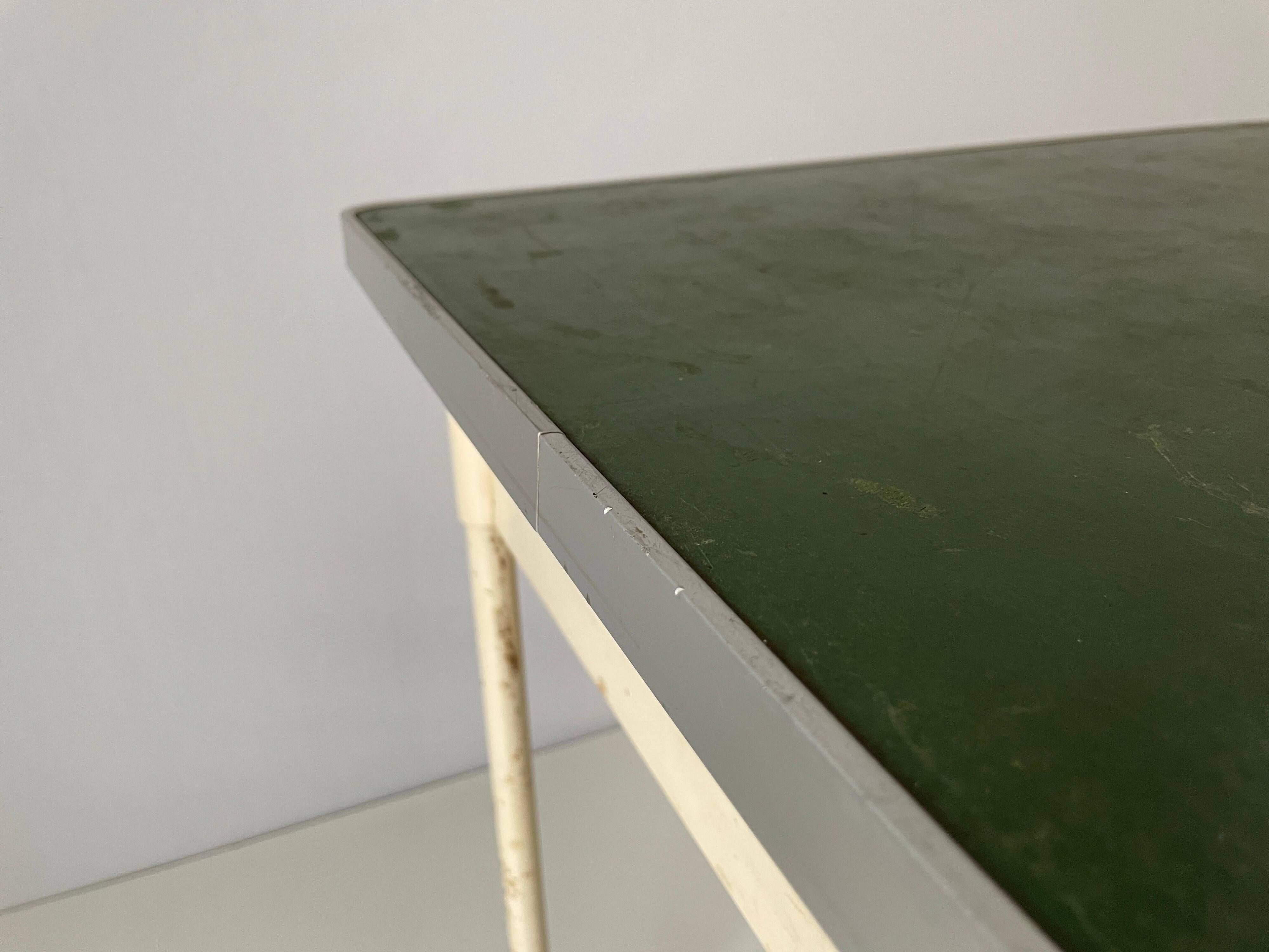 Art Deco industrial hospital doctor's desk with drawer, 1940s, Germany