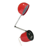 Space age design lamp kreo-lite na-718 red japan
