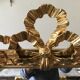 Miroir style Louis XVI doré à la feuille 153 x 99 cm