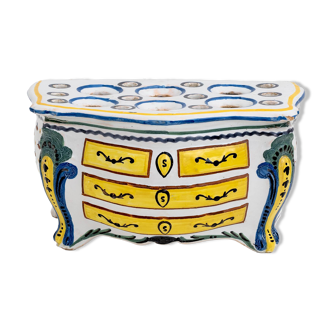 Second Half 18th Century France Shaped Planters "Commode" Nevers Manufactur