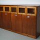 Vintage Dutch Beech & Oak Haberdashery Shop / Grain Cabinet, 1950s