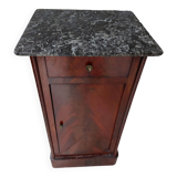 marble-top bedside table