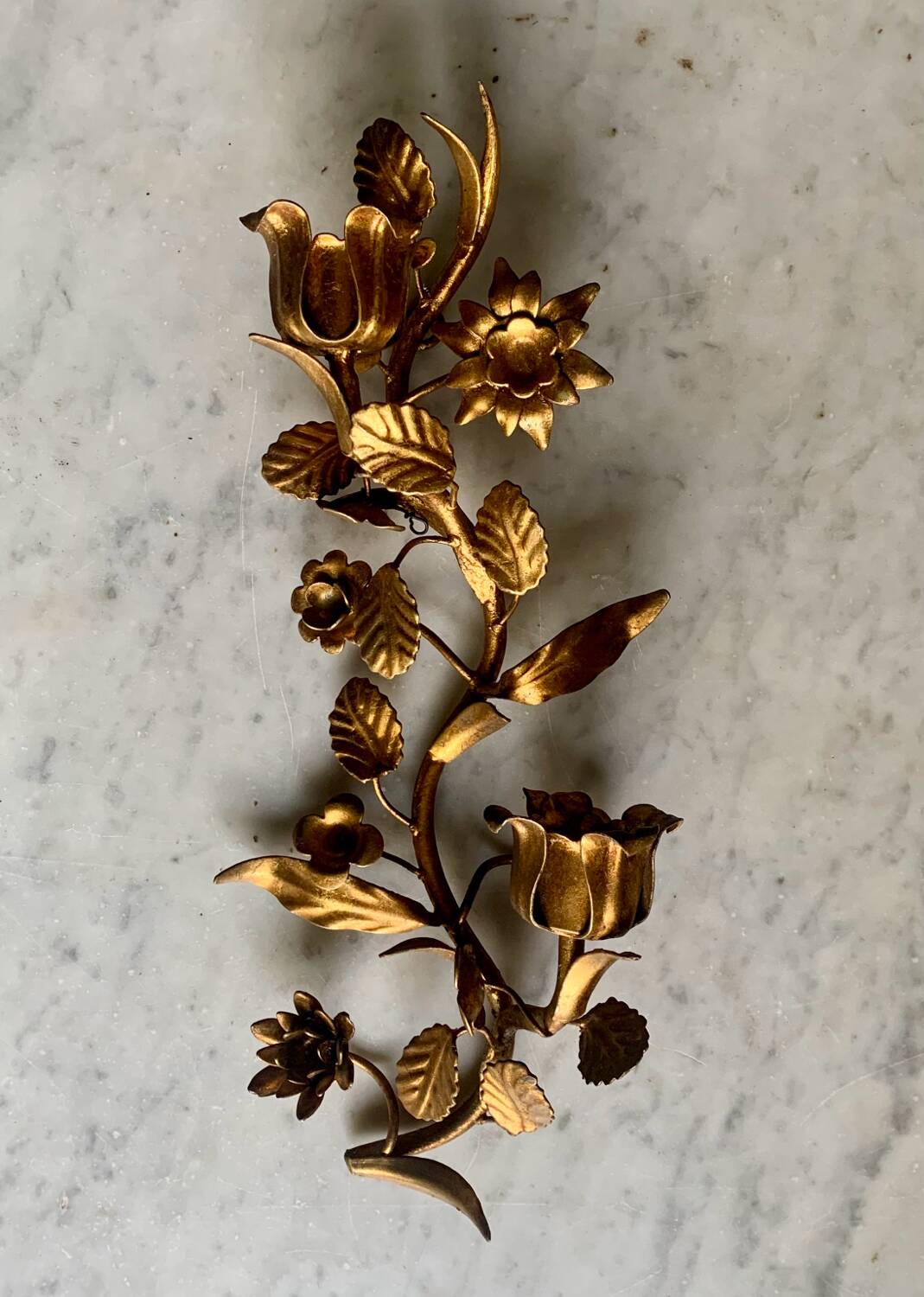 70s wall candle holder