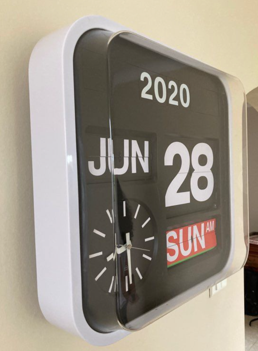 Industrial wall clock "Flap" - Habitat