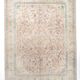 Large Pastel Pink Persian Floral Carpet, 294x382Cm