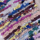 Colorful Boucherouite Moroccan rug - 72 x 154 cm