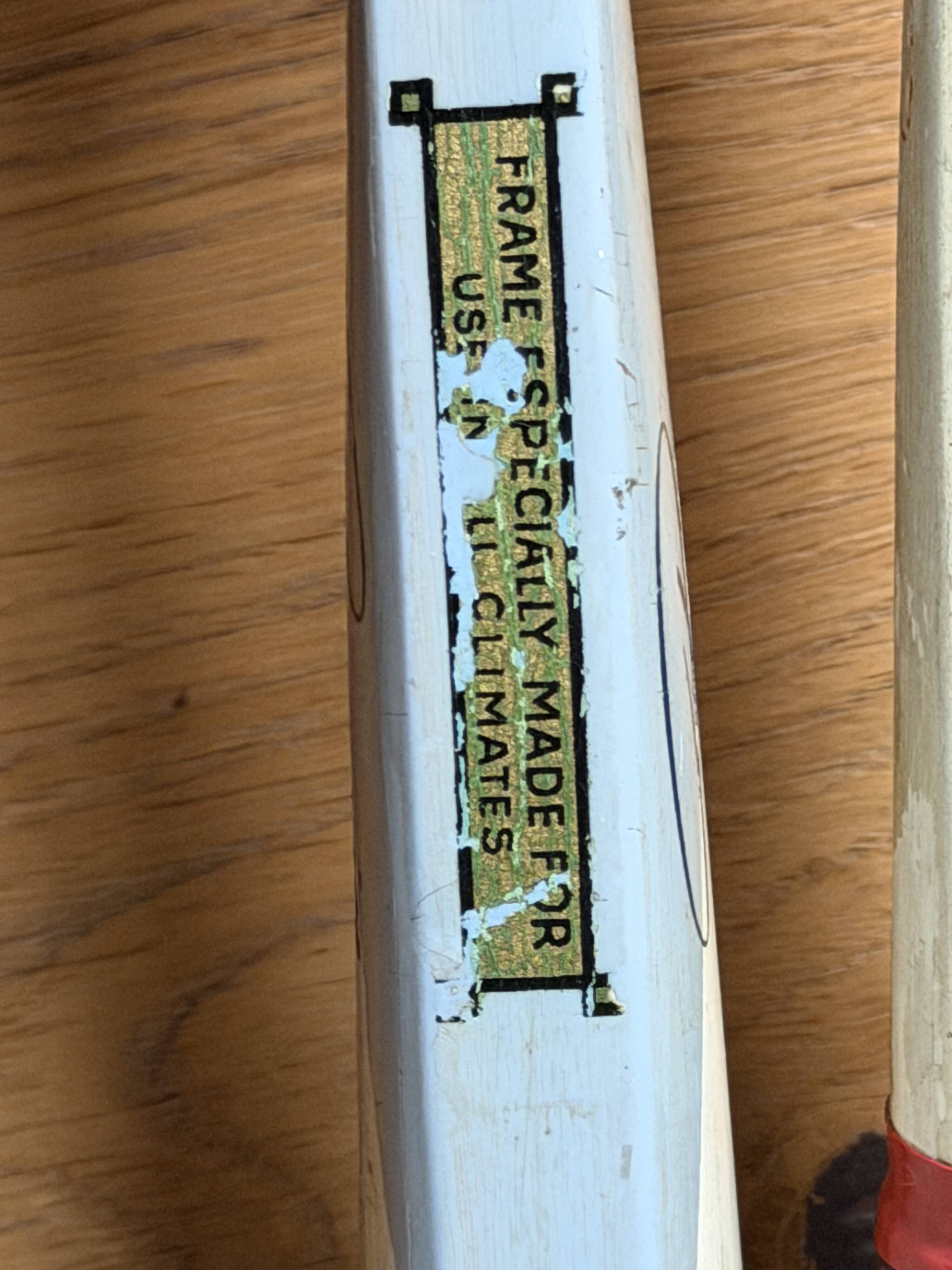 Vintage Pinguin rackets from the 1960s.