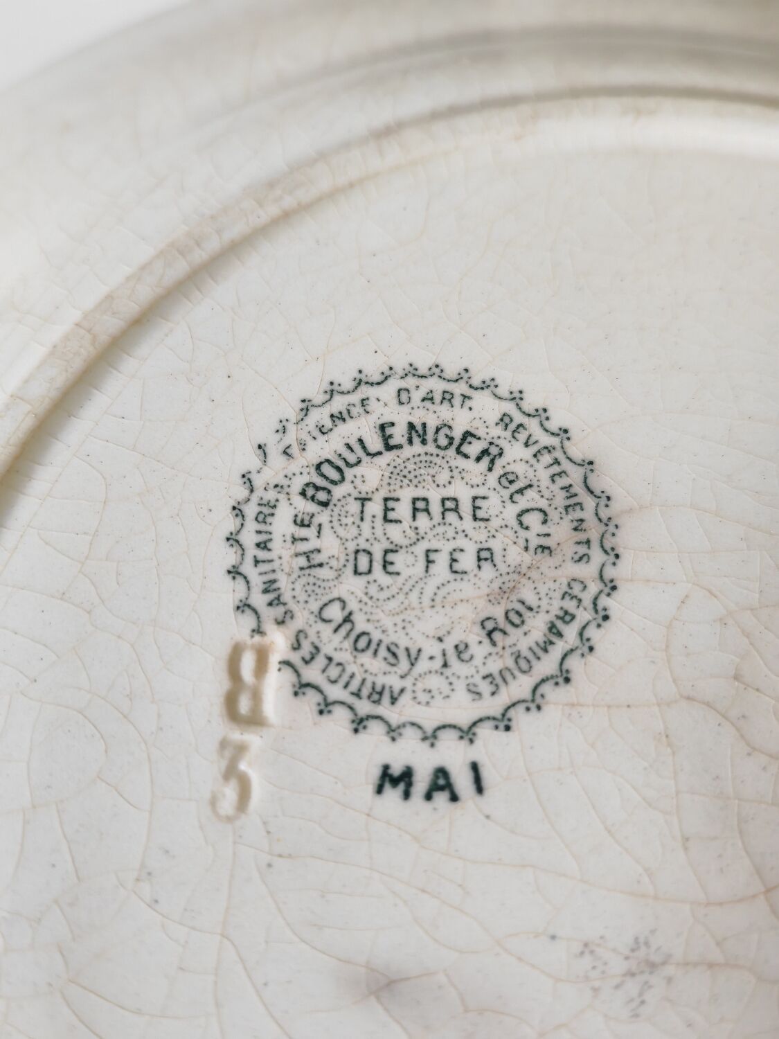 Plate May land of iron