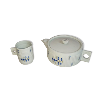 Théière et pot à lait Haviland Limoges Années 60