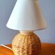 Pair of lamps in braided vegetable fiber