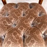 Pair of golden chairs "fake bamboo"