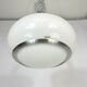 Stilux Milano, white perspex and aluminum ceiling lamp from 60s