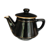 Black and gold ceramic coffee maker