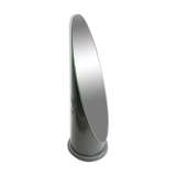 Tabletop 'Lipstick' Mirror in Glossy Grey Made in Italy, 1970s