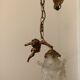 Bronze wall lamp and angel glass paste