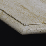 Dining Room Table in Marble and Travertine, Italy, 1970s